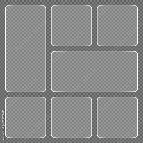 Set of nine blank playing cards isolated design