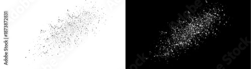 Fotografie PNG image of Dynamic white powder explosion effect captured in motion creating s