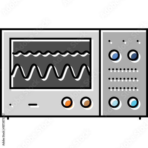 Oscilloscope with waveform display