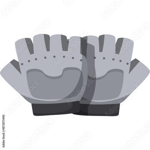 Pair of Grey Fingerless Gloves