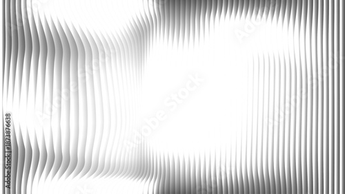 Abstract white and gray flowing vertical lines background digital geometric pattern design vector illustration.