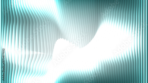 Abstract flowing cyan lines background geometric wave pattern creative surface texture art vector illustration.