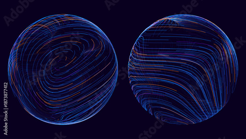 Spheres of Dots Particles. Atom Orb Technology Abstract Design Elements. Minimalistic Geometric Design Sci-Fi HUD Elements. Futuristic VR Digital Globe Vector Illustration.