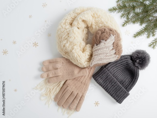 Cozy winter accessories set