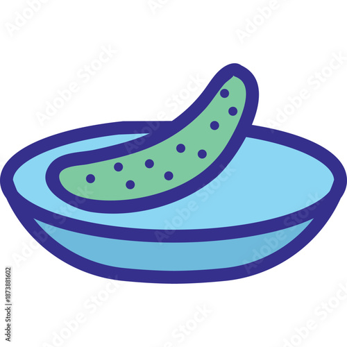 Pickle on a Plate Icon