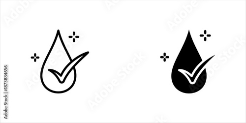 Ph neutral, safe to use product. Label for cosmetics, moisturizer or lotion vector icon set. vector illustration on white background, eps10