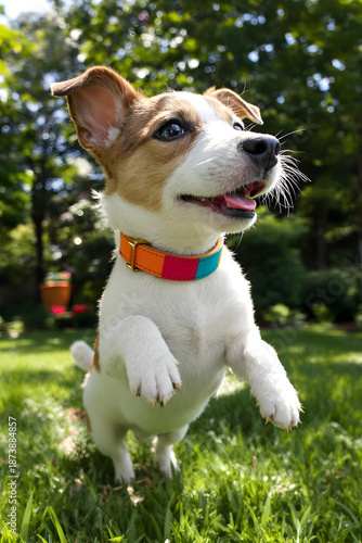 Photorealistic portrait of Jack Russell Terrier. Expressive eyes, sharp fur detail, and vivid realism capture energy and intelligence of this lively breed.
