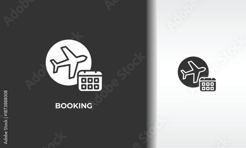 Booking Vector, Icon Or Logo Sign Isolated Symbol Illustration