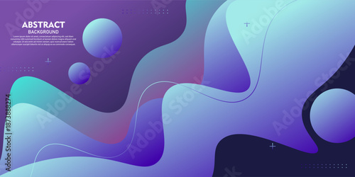 Purple abstract banner background with a wavy pattern. Modern style element concept, simple and trendy background. EPS10 vector.