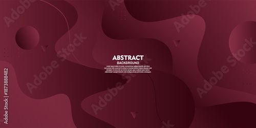 Red abstract shapes presentation background. Dynamic gradient lines background. Colorful geometric design background with modern patterns. eps10