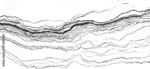 Abstract monochrome textured background with organic wavy lines and granular details creating a sense of movement and depth