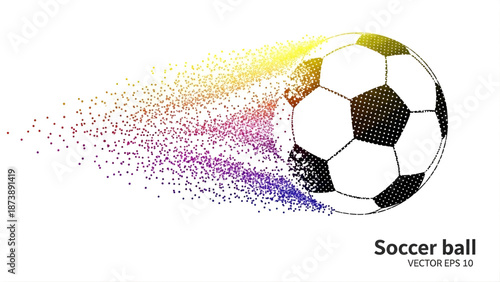 Soccer ball particle motion