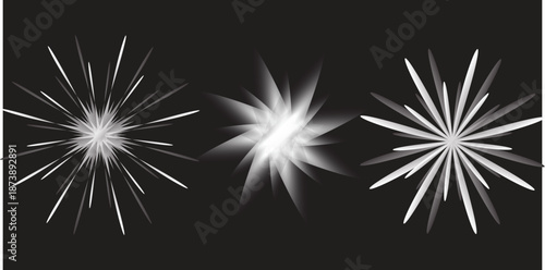 Radiant Starbursts Abstract Light