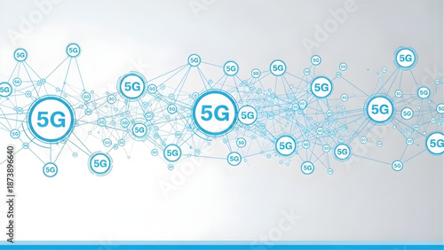 5g network connection background