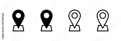 Address icon vector illustration. home location sign and symbol. pinpoint
