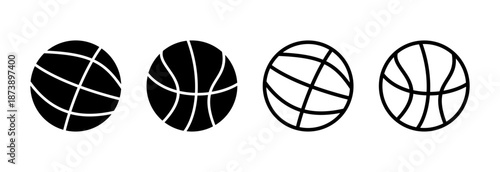Basketball icon vector illustration. Basketball ball sign and symbol