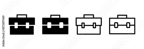 Briefcase icon vector illustration. suitcase sign and symbol. luggage symbol.