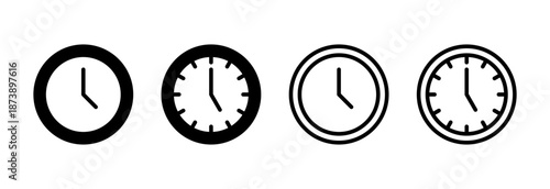 Clock icon vector illustration. Time sign and symbol. watch icon