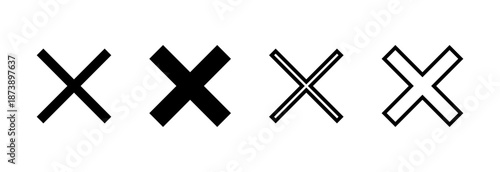 Close icon vector illustration. Delete sign and symbol. cross sign