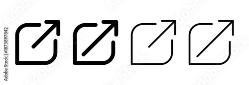 External link icon vector illustration. link sign and symbol. hyperlink symbol