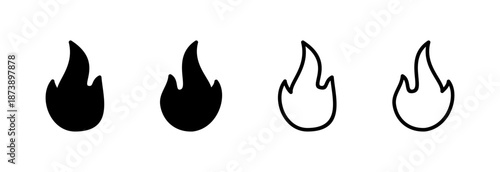 Fire icon vector illustration. fire sign and symbol
