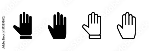 Hand icon vector illustration. hand sign and symbol. hand gesture