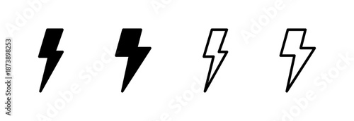 Lightning icon vector illustration. electric sign and symbol. power icon. energy sign