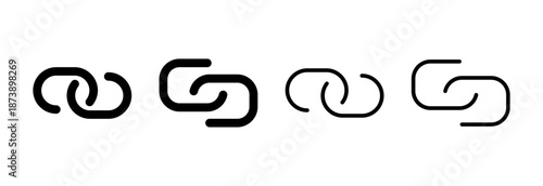 Link icon vector illustration. Hyperlink chain sign and symbol