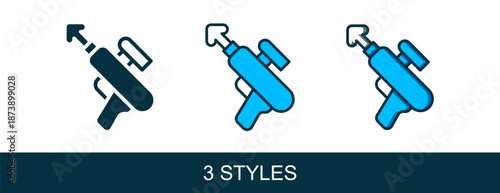 Filled outline Fishing harpoon icon isolated on white background. Fishery manufacturers for catching fish under water. Diving underwater equipment. Vector