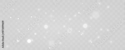 Light stream of white dust particles drifts softly, creating gentle abstract motion and layered airy textures. vector