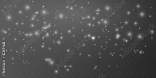 Subtle stream of white dust flows calmly, creating layered motion and soft luminous abstract texture. vector