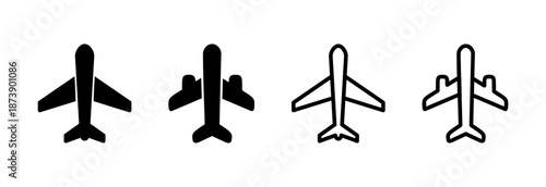 Plane icon vector illustration. Airplane sign and symbol. Flight transport symbol. Travel sign. aeroplane