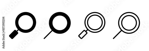 Search icon vector illustration. search magnifying glass sign and symbol