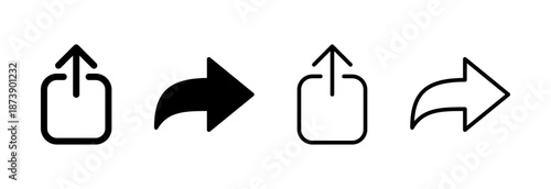 Share icon vector illustration. Sharing sign and symbol