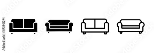 Sofa icon vector illustration. sofa sign and symbol. furniture icon
