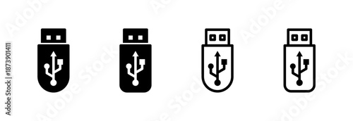 Usb icon vector illustration. Flash disk sign and symbol. flash drive sign.