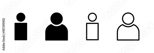 User Icon vector illustration. person sign and symbol. people icon.