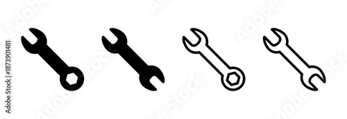 Wrench icon vector illustration. repair icon. tools sign and symbol