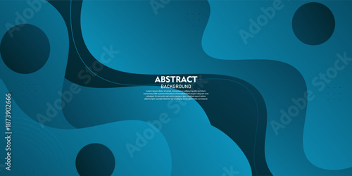 Creative modern design in the form of a 3D blue wave. Liquid background with a simple design. eps10
