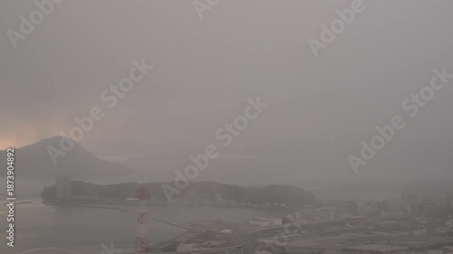 瀬戸内海の夕景タイムラプス