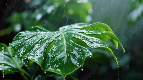 Rainy Day City Scenery