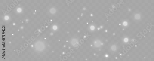Minimal white dust drifts lightly across the frame, creating clean abstract motion and soft digital ambiance. vector