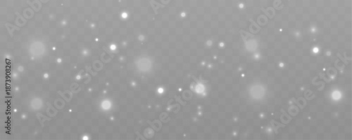 Calm drifting white dust particles add smooth motion, soft highlights, and subtle abstract texture. vector