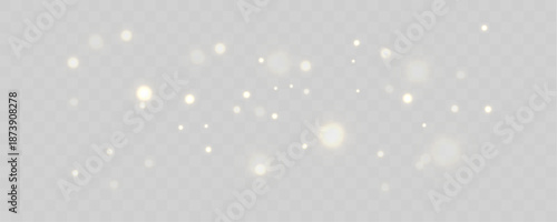 Floating mist of golden dust drifts lightly, forming airy layers, subtle motion, and soft luminous glow. vector