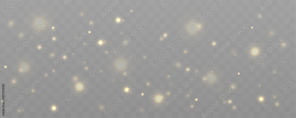 Fototapeta premium Gentle drift of golden dust particles floats softly, creating layered abstract motion and subtle glow. vector