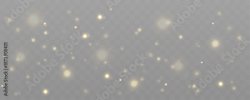 Gentle drift of golden dust particles floats softly, creating layered abstract motion and subtle glow. vector