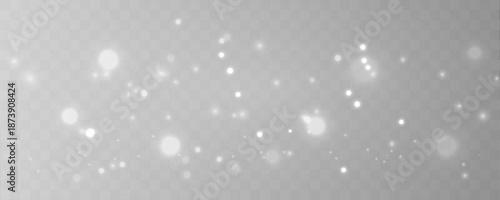 Floating stream of white dust particles flows gracefully, adding airy texture, subtle motion, and abstract elegance. vector