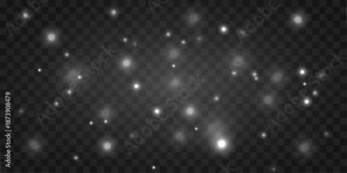 Subtle drift of white dust particles floats gently, creating smooth abstract layers and minimalistic motion. vector