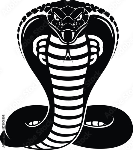 Angry Cobra Snake Illustration