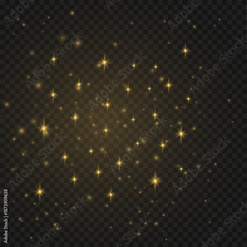 Gentle veil of golden dust particles drifts smoothly, forming subtle motion, layered depth, and warm abstract elegance. vector